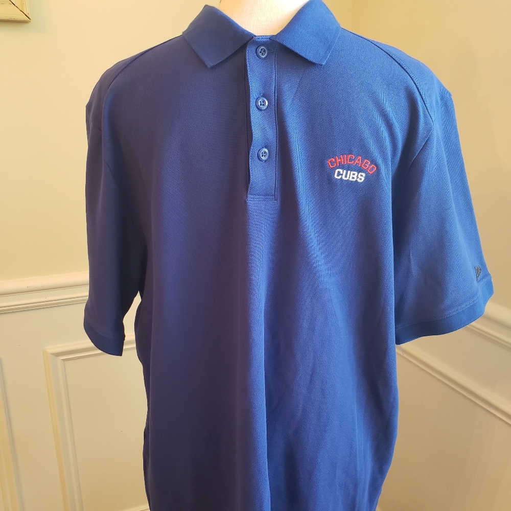 New era Chicago Cubs polo shirt size L